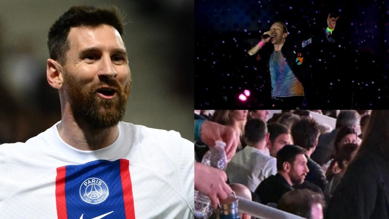 Messi no festejó el título con el PSG y se fue a un recital de Coldplay