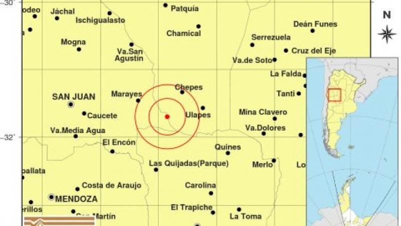 Tembló en La Rioja y se sintió en Mendoza
