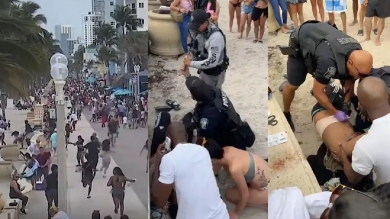 Impactante: se filtraron los videos del feroz tiroteo que dejó a varios heridos en Florida