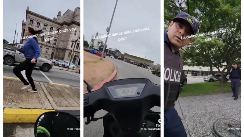 Viral: un motociclista vio como le robaban a una mujer y empezó a perseguir al ladrón