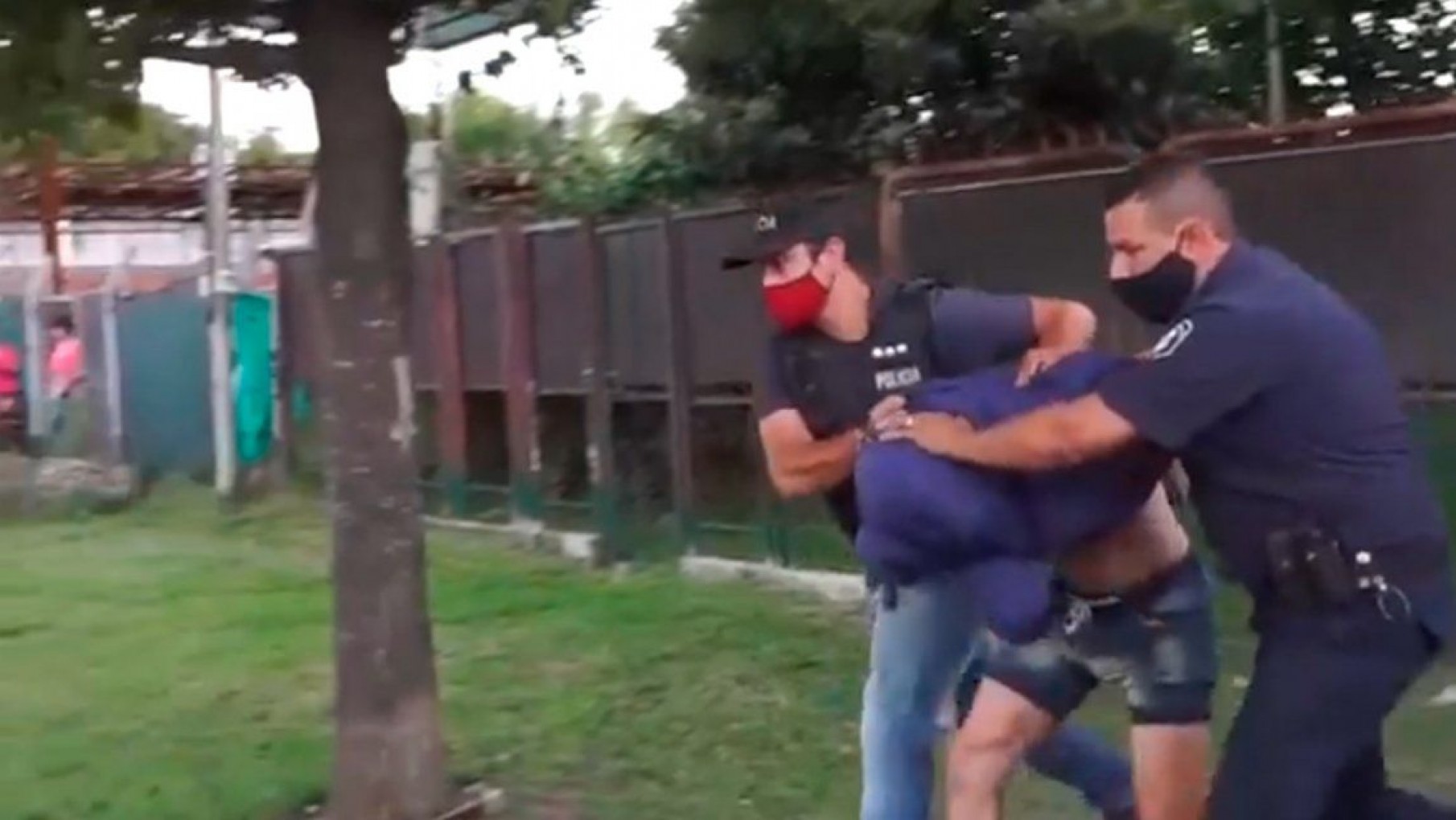 El momento de la detención en General Rodríguez.